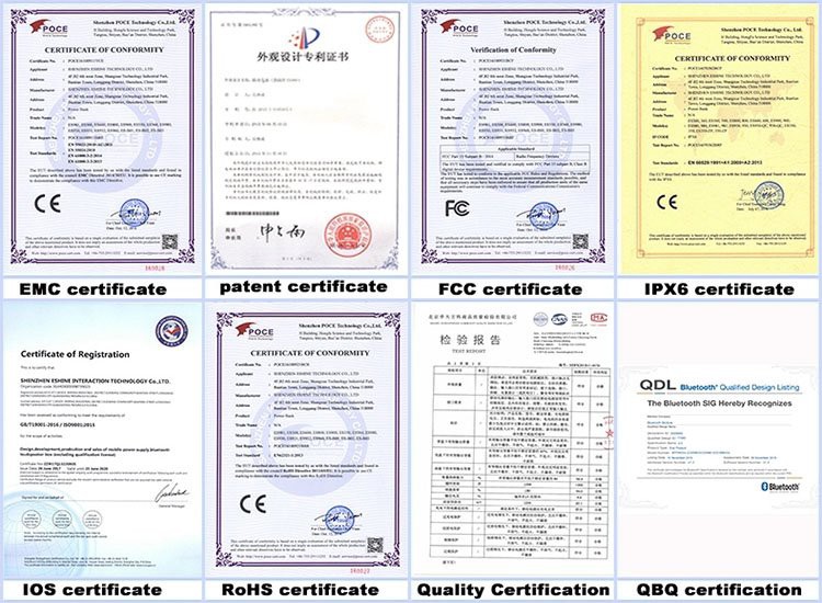 JXBT'S C ertifications