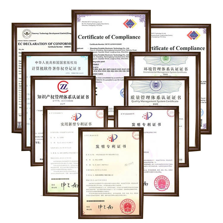 JXBT'S Certifications JXBT'S Certifications